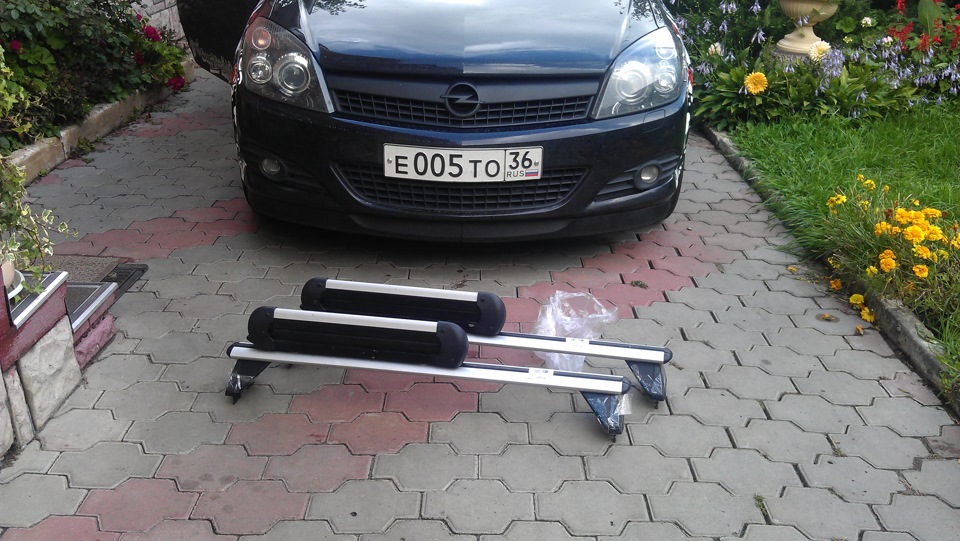 багажник на крышу — Opel Astra H GTC, 1,6 л, 2011 года | аксессуары ...