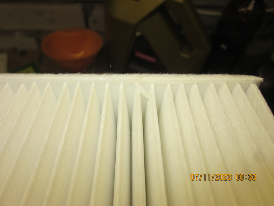 Салонник Metaco 1010-073. Качество проклейки бумаги — Lada Vesta SW (1G). Запчасти на фото: 1010073