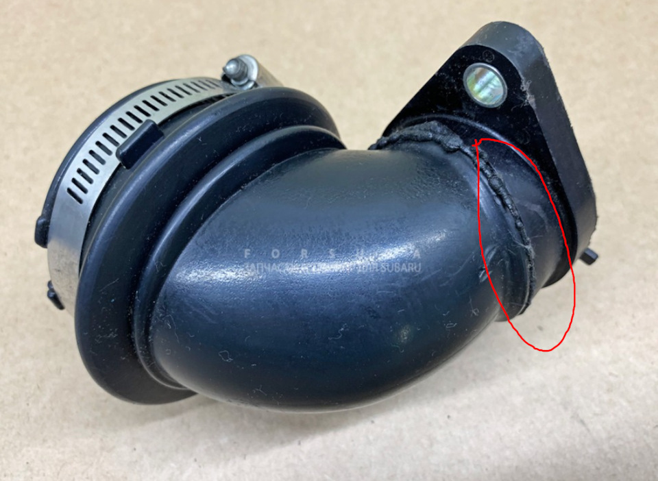 Трещина в патрубке от турбины к интеркулеру — Subaru Legacy (BL/BP), 2 ...