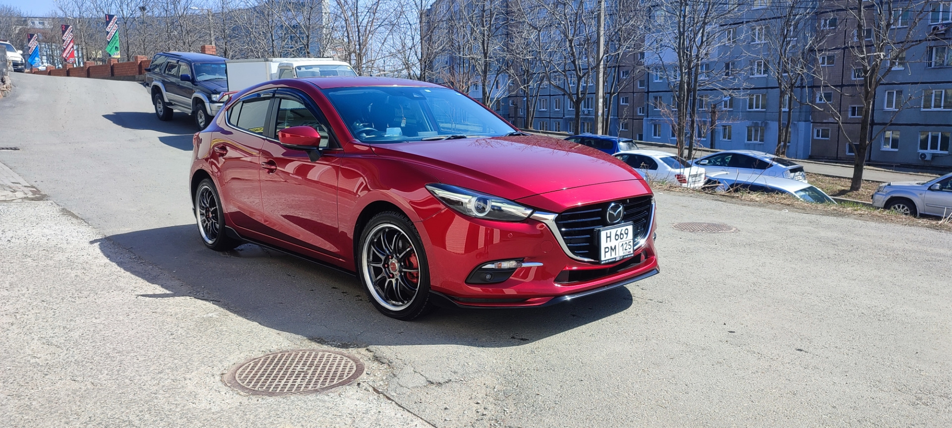 Постановка на учёт + проставки! — Mazda Axela (3G), 1,5 л, 2018 года |  стайлинг | DRIVE2