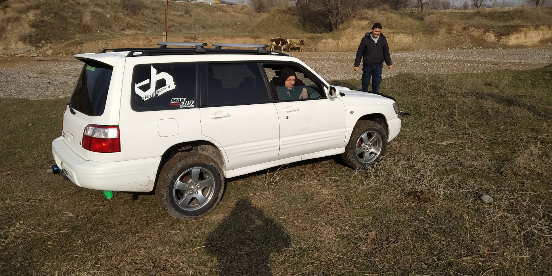 Мощная заруба против Паджеро и Спортейджа! — Subaru Forester (SG), 2 л ...