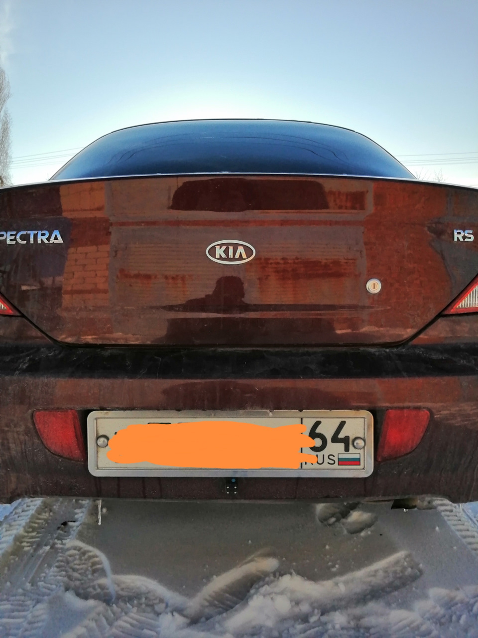 Установка камеры заднего вида. — KIA Spectra, 1,6 л, 2008 года | своими  руками | DRIVE2