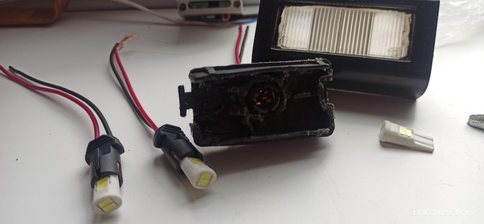Переделка подсветки номера в без цокольные LED ! — Opel Omega A, 2 л ...