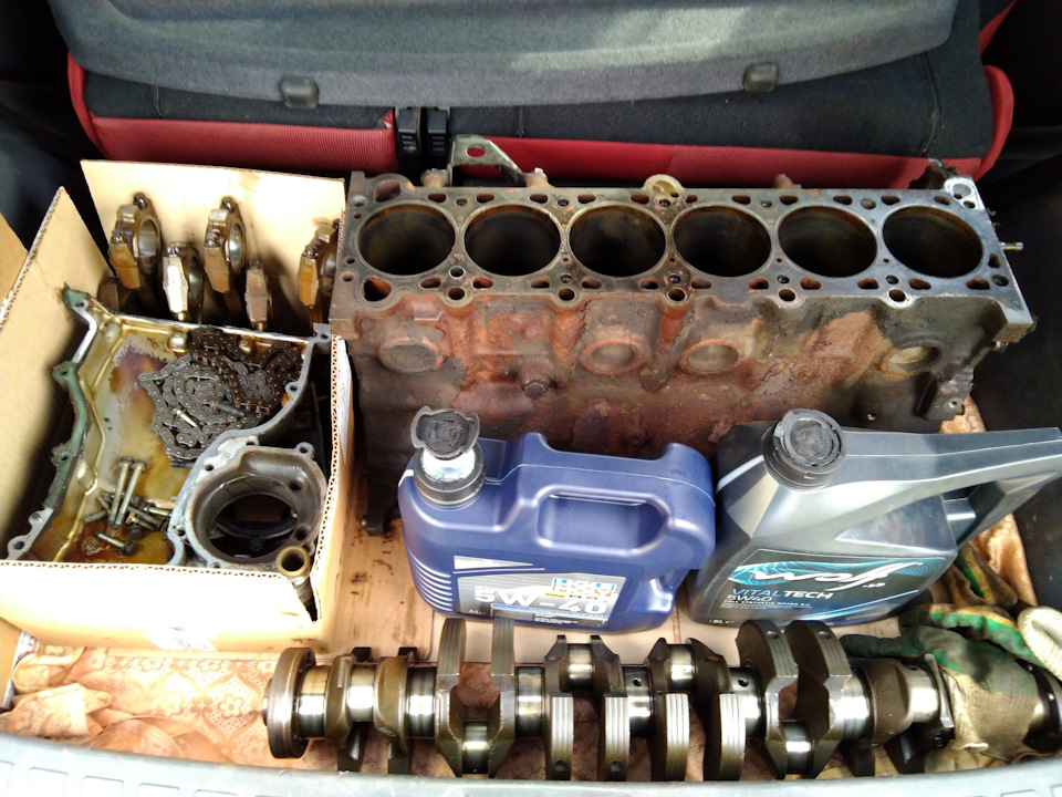 Проверка блока, поршней и коленвала M50b25 — BMW 5 series (E34), 2,5 л ...