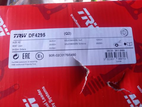 DF4295 Тормозной диск для SEAT, VW (FAW), AUDI, VW, SKODA (SVW), AUDI ...