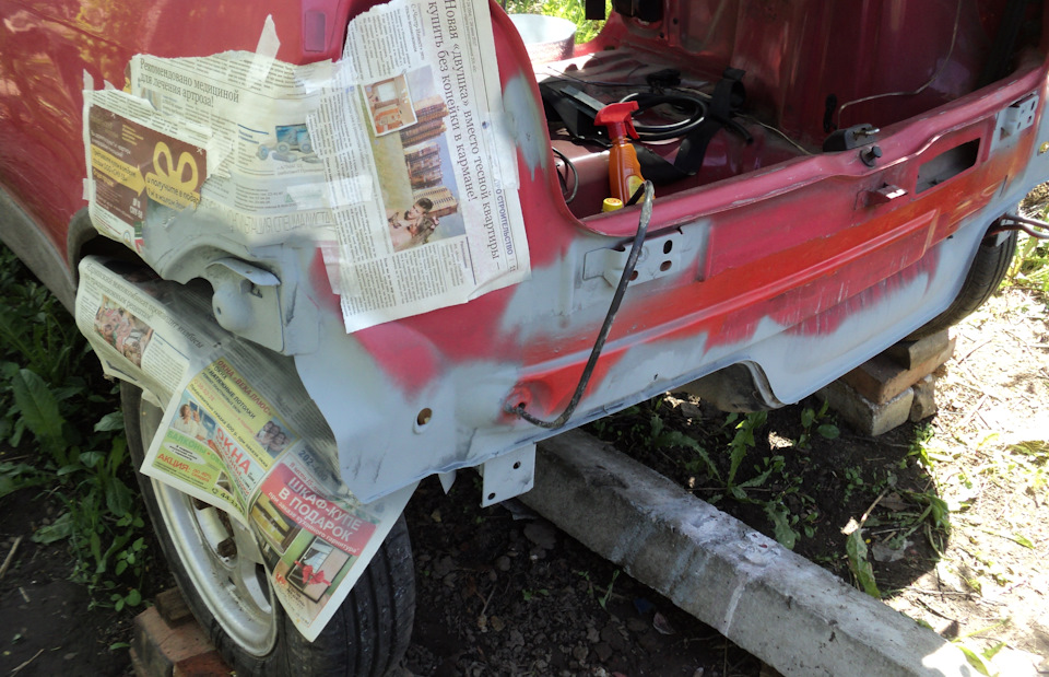 Холодная оцинковка после зачистки металла — Renault Twingo I