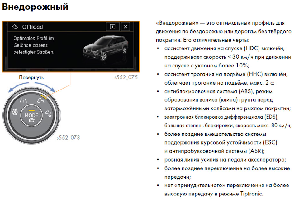 Краткие тезисы об особенностях эксплуатации Тигуана/Кодиака зимой