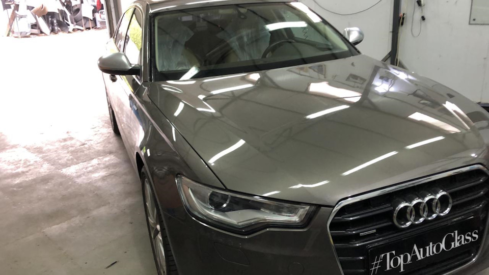 Замена лобового стекла (итог) — Audi A6 (C7), 3 л, 2012 года | кузовной ...