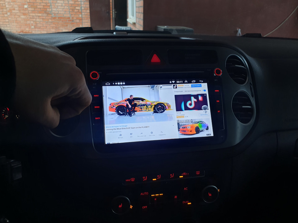 Магнитола на андройде — Volkswagen Tiguan (1G), 1,4 л, 2010 года ...