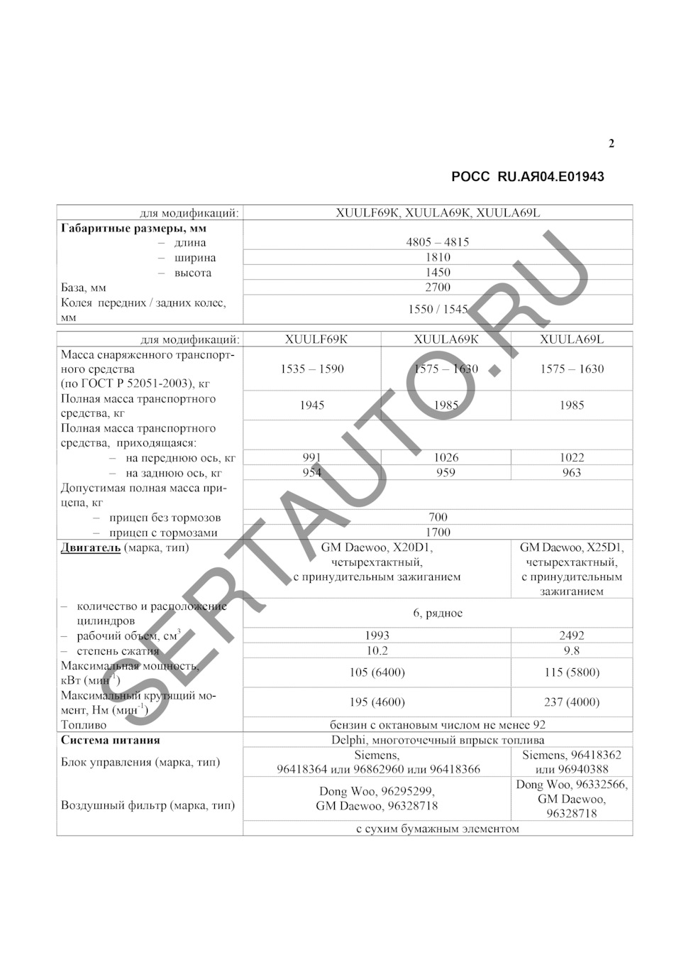 96295299 Воздушный фильтр двигателя GM | Запчасти на DRIVE2