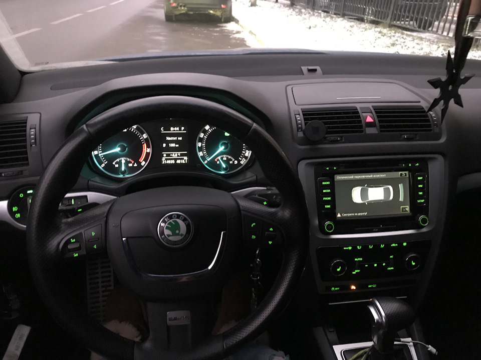 Пересвет салона skoda octavia a7