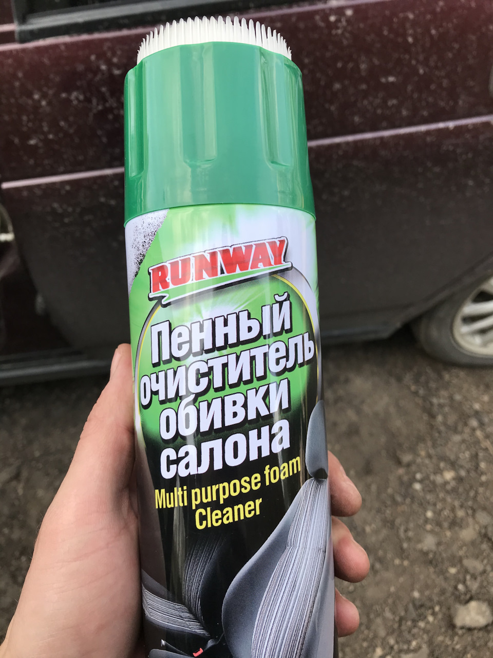 Результат меня удивил! Пенный очиститель обивки — Lada Приора седан, 1 ...