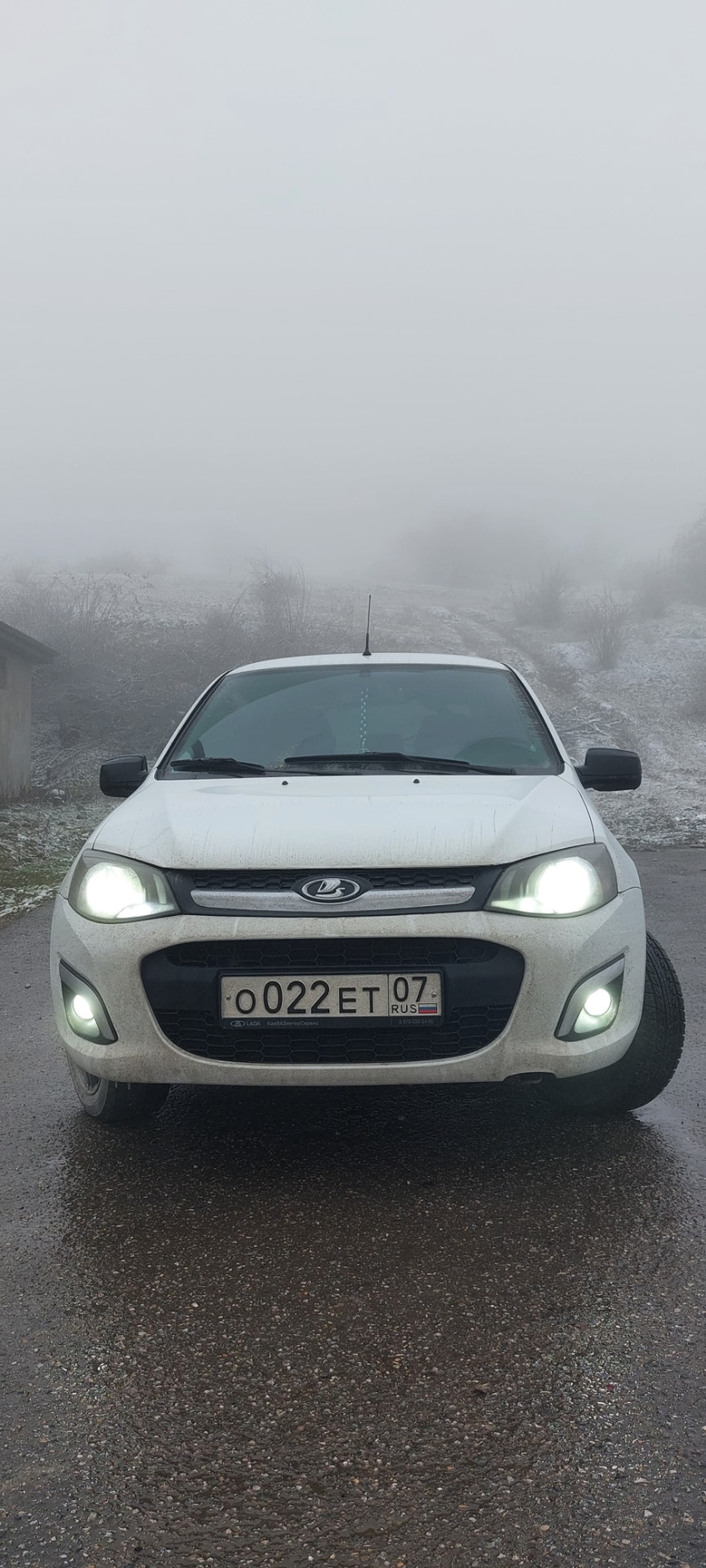 Туман и ЛК2))) — Lada Калина Хэтчбек (2G), 1,6 л, 2014 года ...
