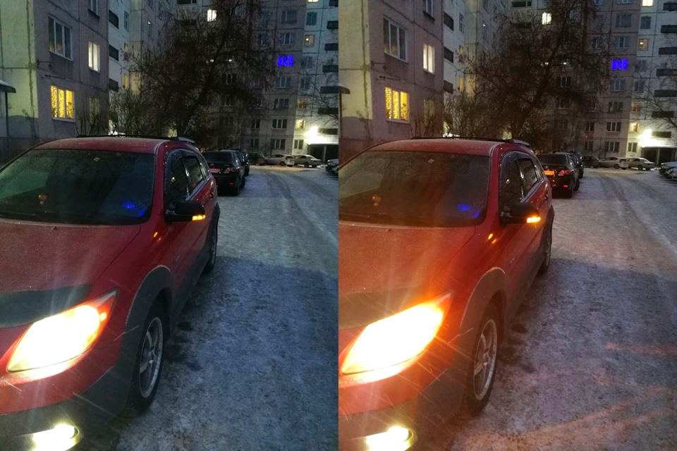 Вид при сумерках. — Pontiac Vibe (1G)