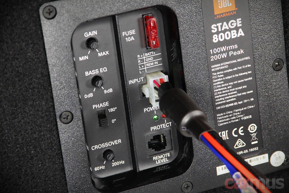 Jbl stage 800ba схема подключения
