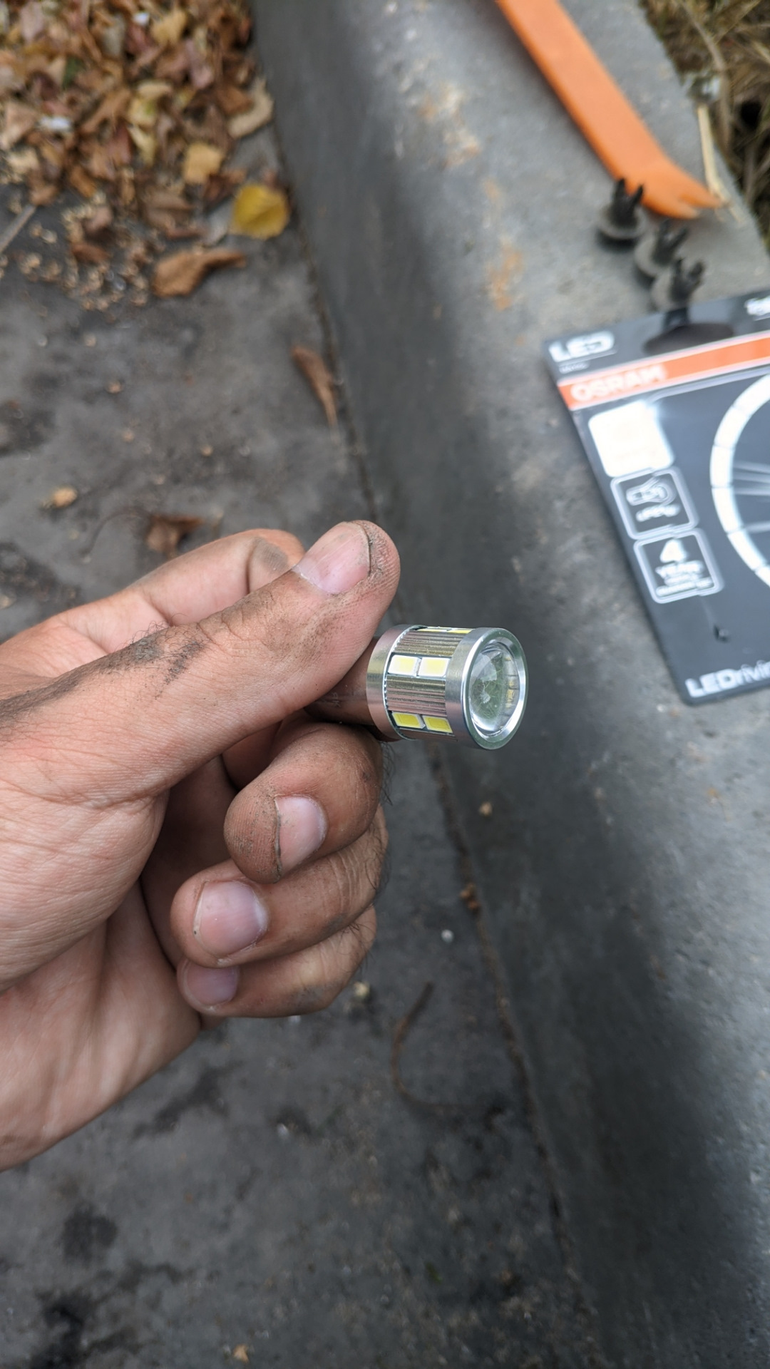 Замена ламп ДХО на Osram LEDriving SL Gen 3 — Hyundai Solaris (2G), 1,6 ...
