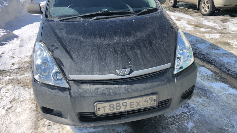 Полировка фар пастой ABRO — Toyota Wish (AE10), 1,8 л, 2004 года ...