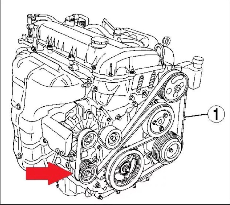 Мазда мпв приводной ремень схема