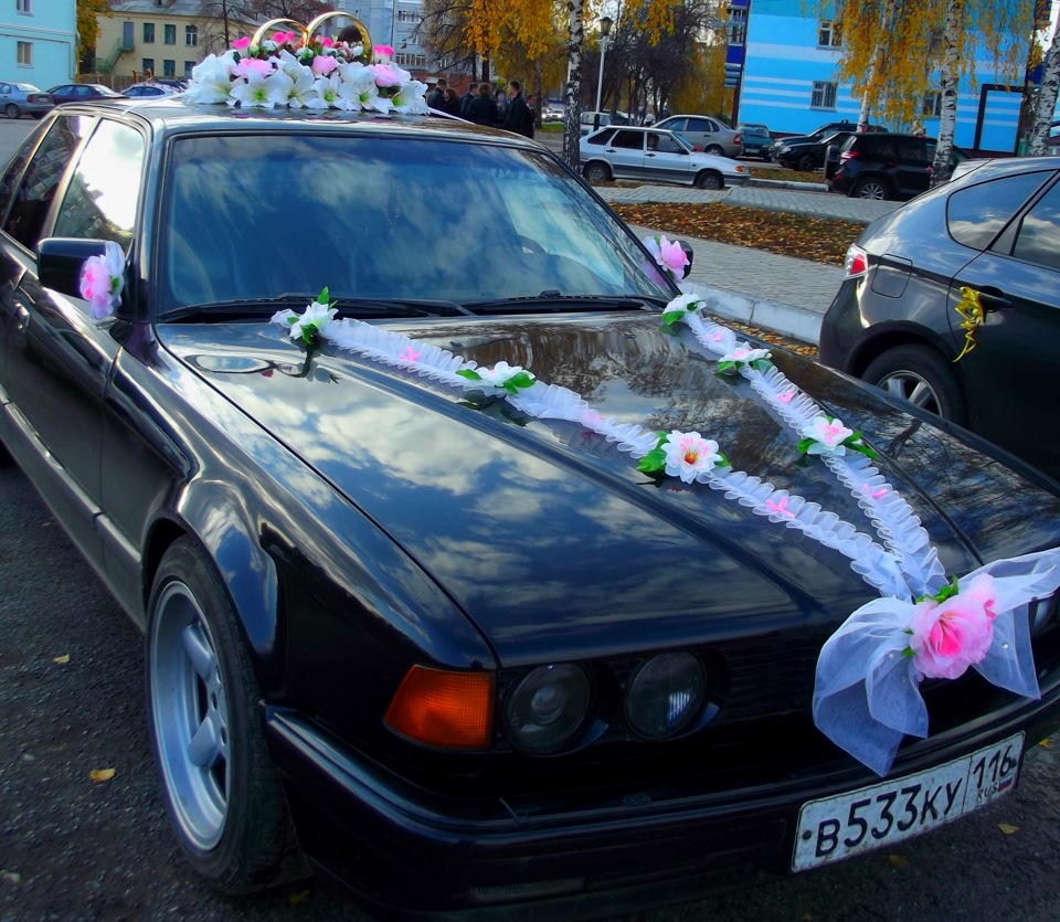 Моя свадьба и мой авто. — BMW 7 series (E32), 3,5 л, 1989 года | фотография  | DRIVE2