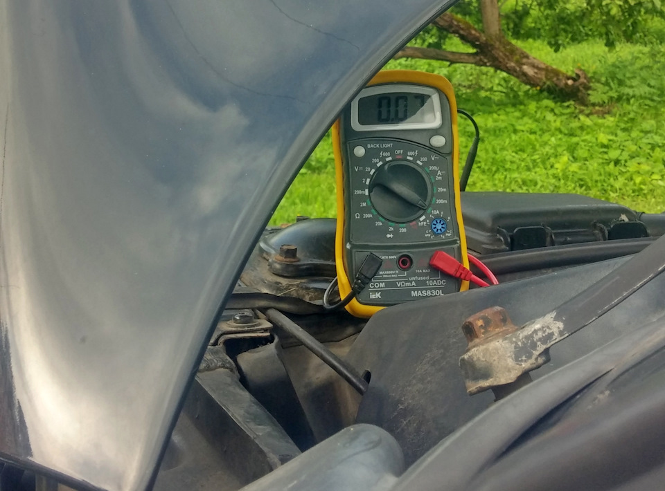 Ток 0,07А. Это похоже на норму. — Saab 9-5 (1G)