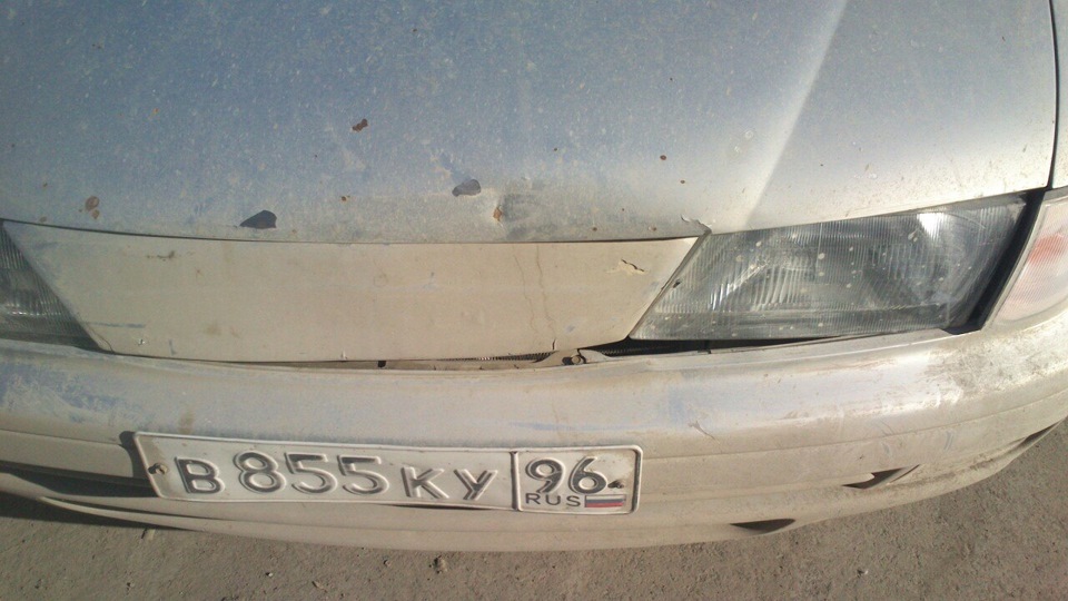 А ленд-ровер то и не пострадал…( — Nissan Sunny (B14), 1,5 л, 1997 года ...