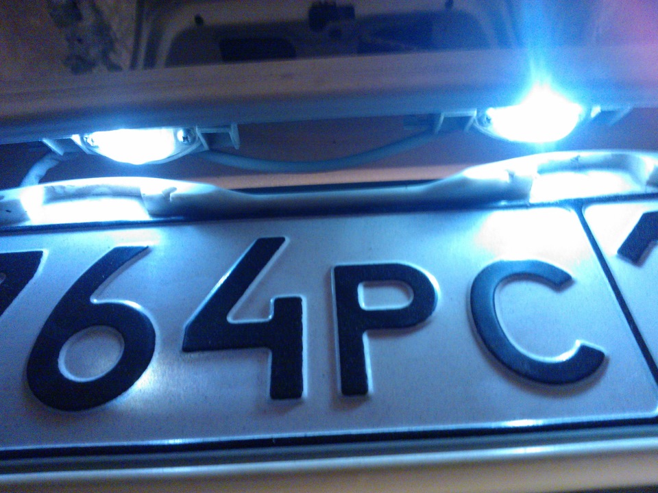 подсветка номерных знаков — Subaru Impreza (GD/GG), 2 л, 2003 года ...