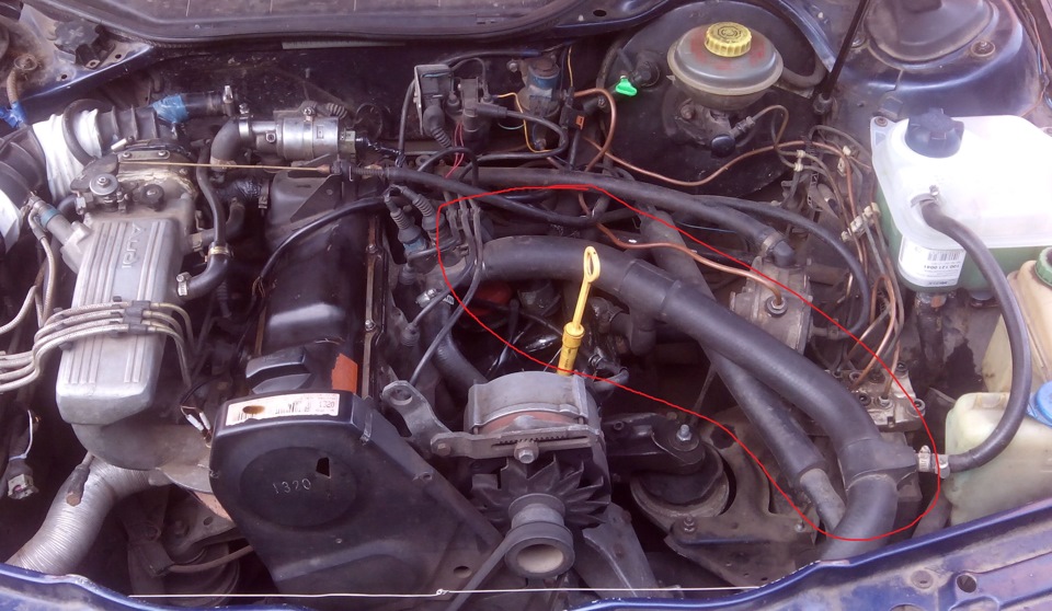 Рвет шланги системы охлаждения. — Audi 100 (C4), 2 л, 1993 года | поломка |  DRIVE2