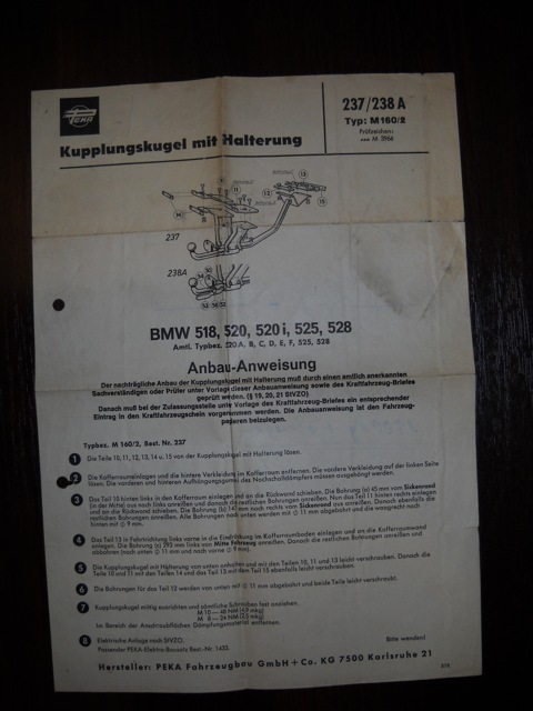 Продам фаркоп бмв Е12 — Сообщество «BMW E12 Club» на DRIVE2