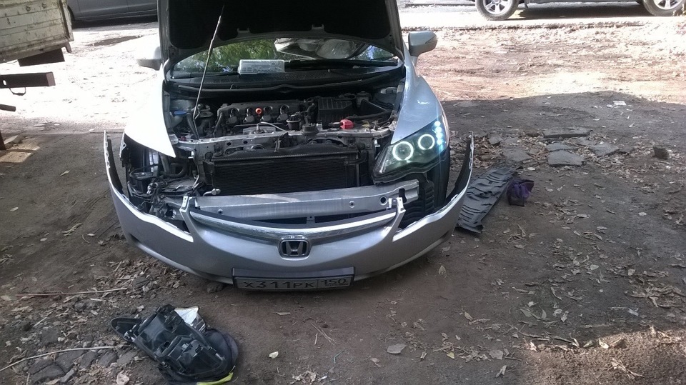 Передняя оптика — Honda Civic 4D (8G), 1,8 л., 2008 года | стайлинг ...