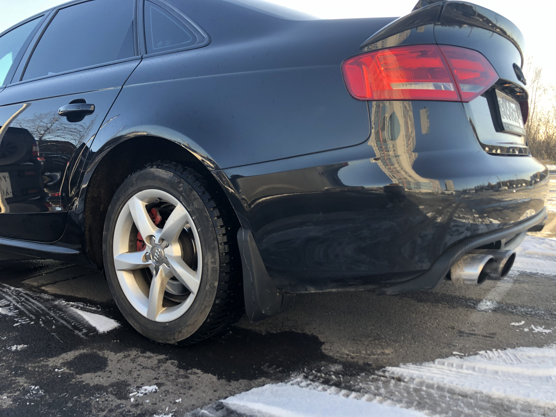 Брызговики — Audi A4 (B8), 1,8 л, 2008 года | аксессуары | DRIVE2