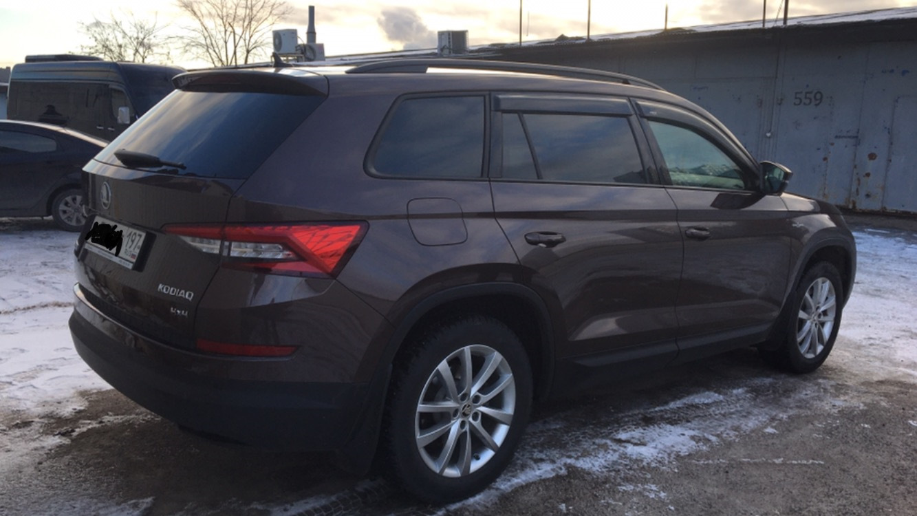 Skoda Kodiaq 2.0 бензиновый 2018 | Бурый Турбо-Миша 2.0 4х4 на DRIVE2