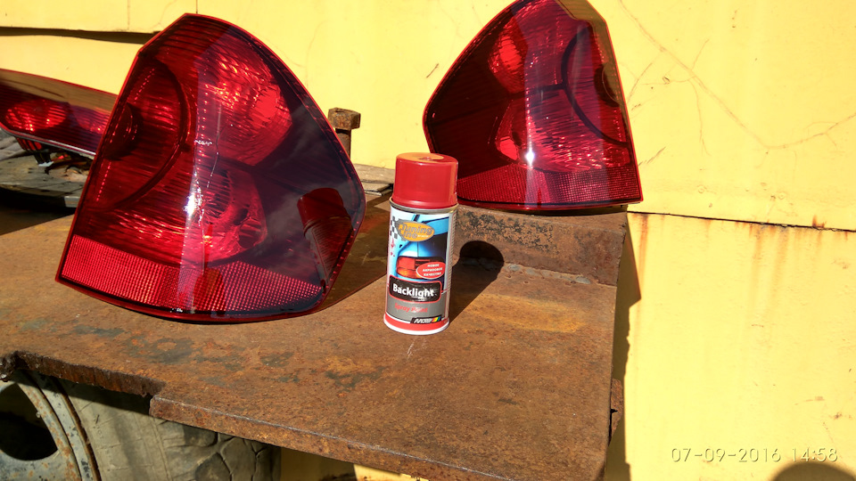 Тонировка задних фонарей лаком — BMW X3 (E83), 3 л, 2005 года ...