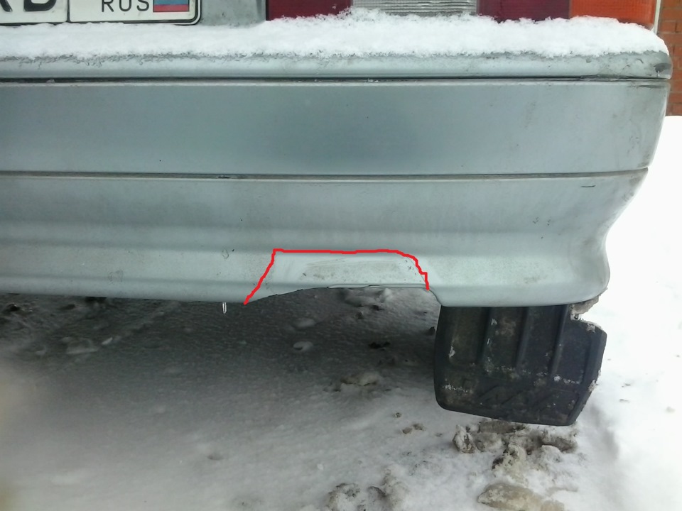 треснул задний бампер — DRIVE2