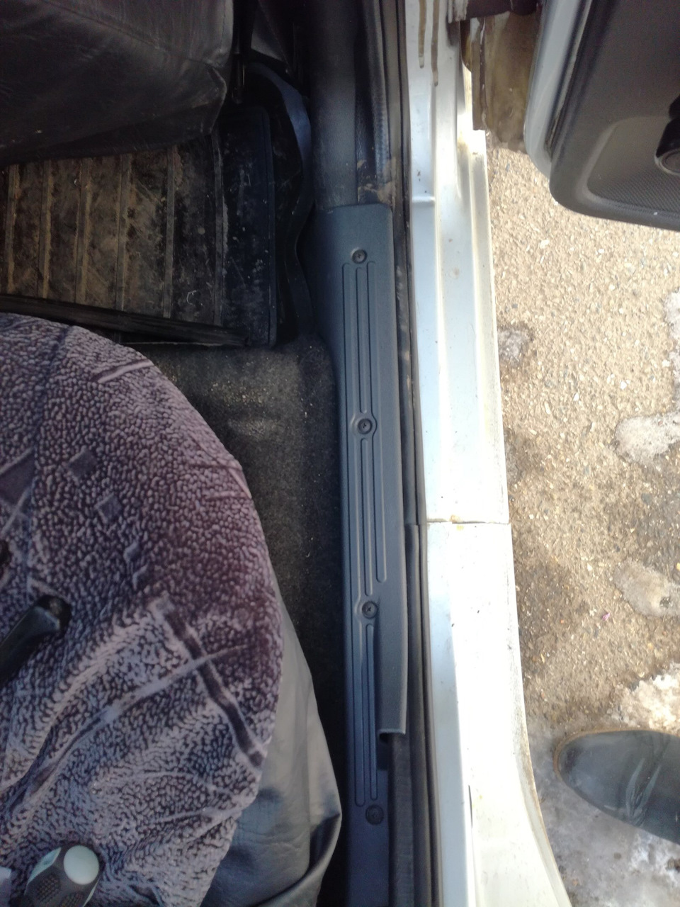 Установил пороги от калины — Lada Гранта (1G), 1,6 л, 2013 года ...