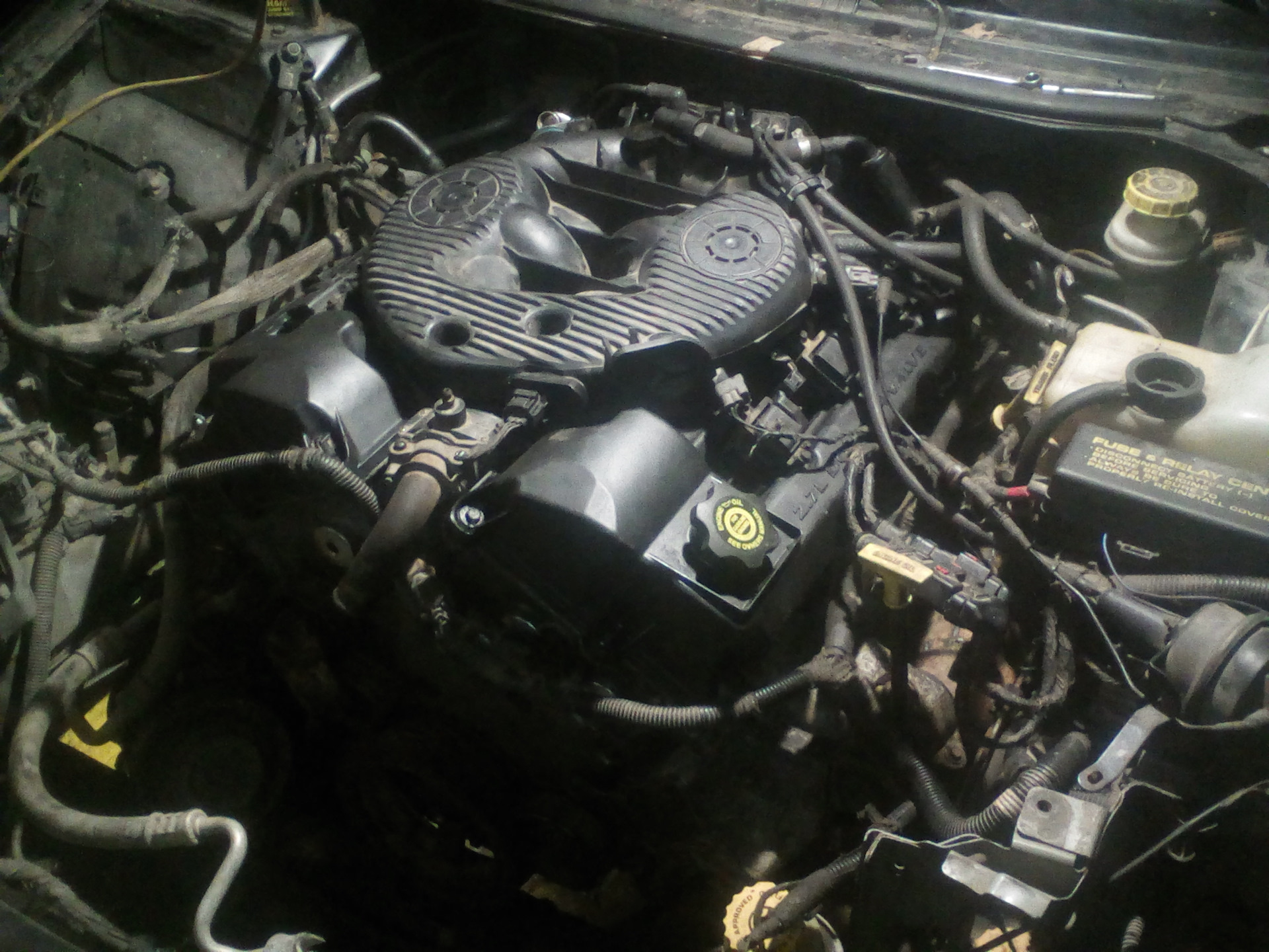 Dodge intrepid 1 где находится эбу двигателя Началась установка мотора !))) - Dodge Intrepid II, 2,7 л, 2001 года своими рука