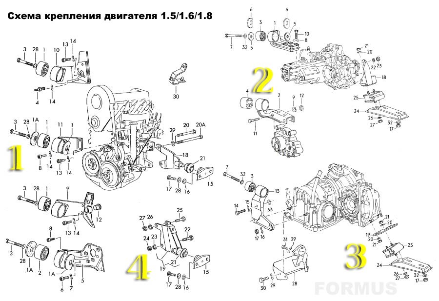 Golf 2 схема