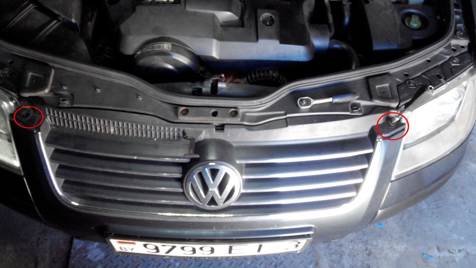 Замена блок-фары, замена ламп и чистка фар головного света Volkswagen Passat B6 2005 - 2010
