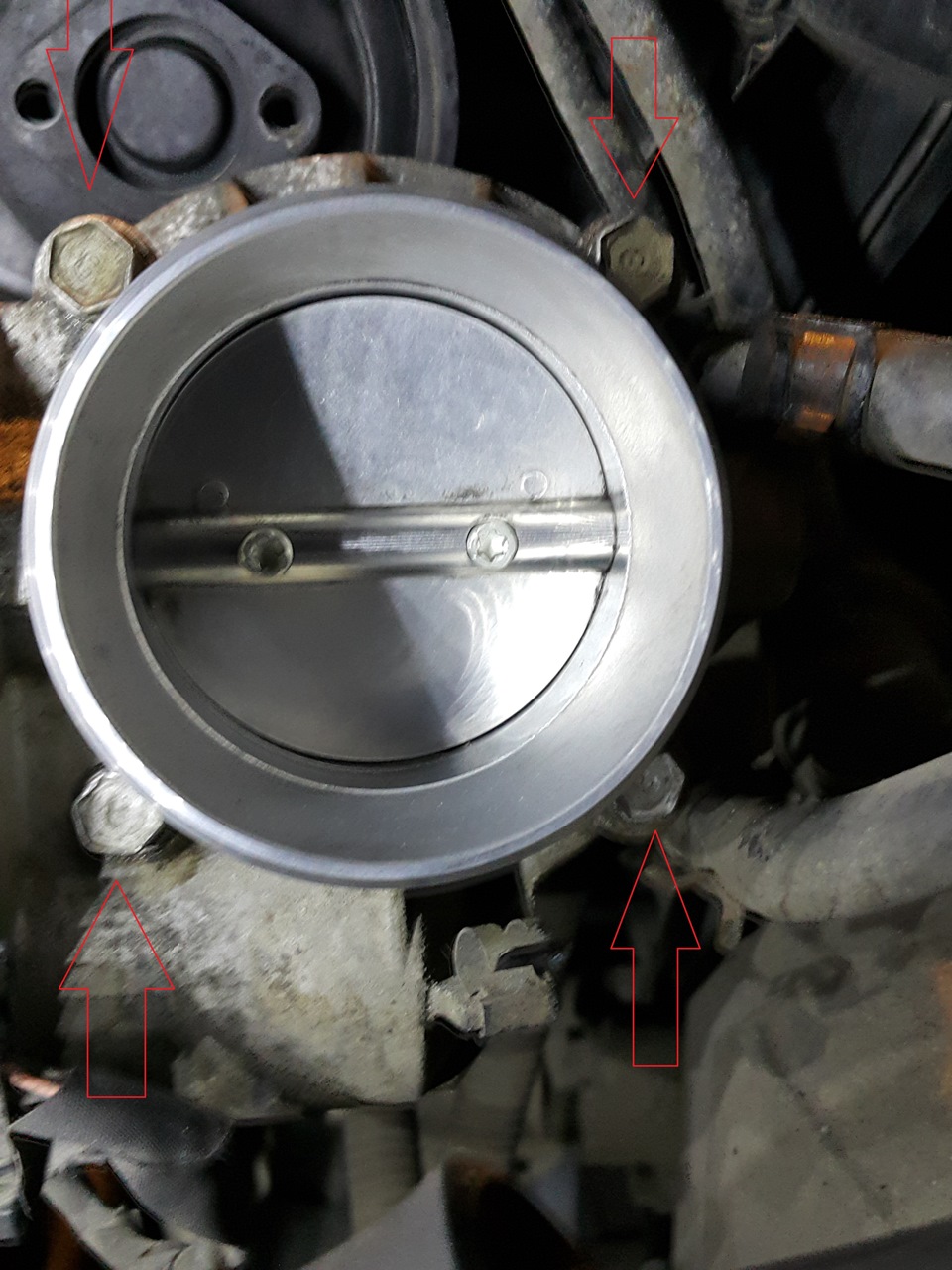 Чистка дроссельной заслонки. — KIA Sportage (3G), 2 л, 2010 года ...