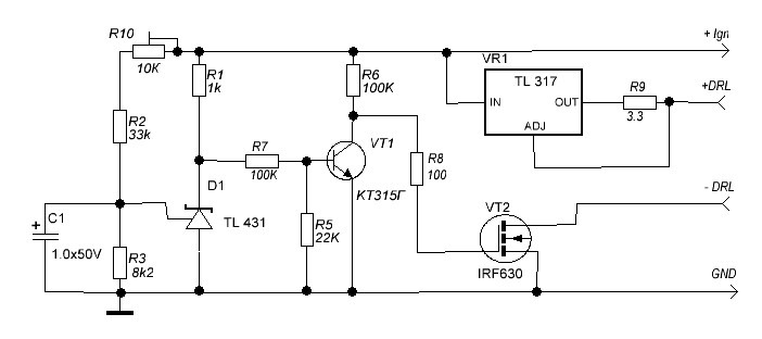 Схема защиты от перенапряжения на tl431