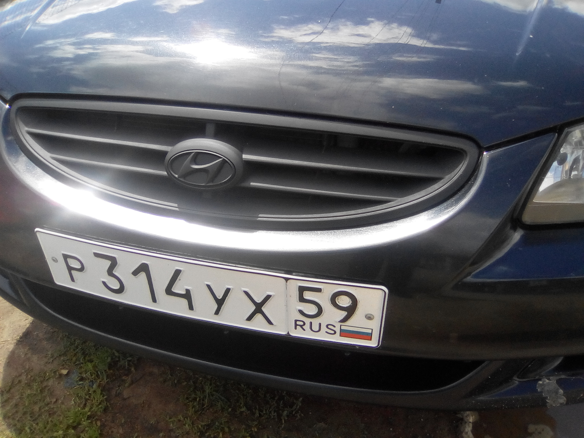 Решётка и дворники — Hyundai Accent (2G), 1,5 л., 2008 года | стайлинг ...