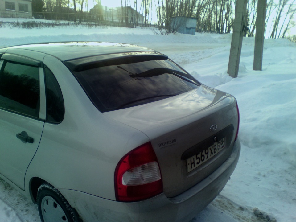 Дефлектор — Lada Калина седан, 1,6 л, 2008 года | тюнинг | DRIVE2