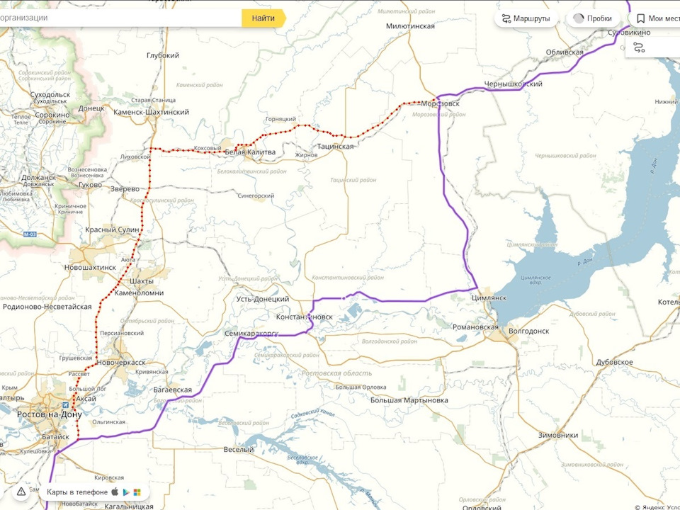 Карта морозовск ростовская