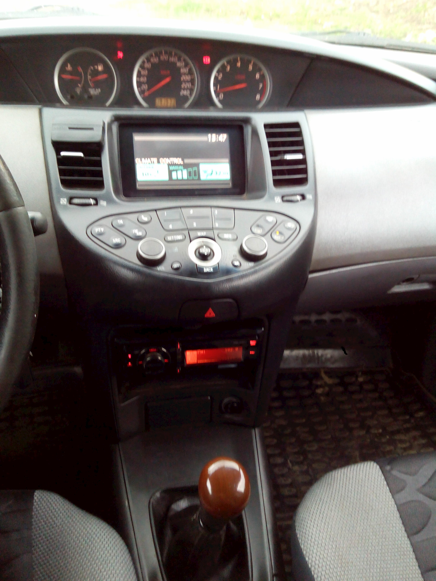 Установка новой магнитолы. — Nissan Primera (P12), 1,8 л, 2002 года ...