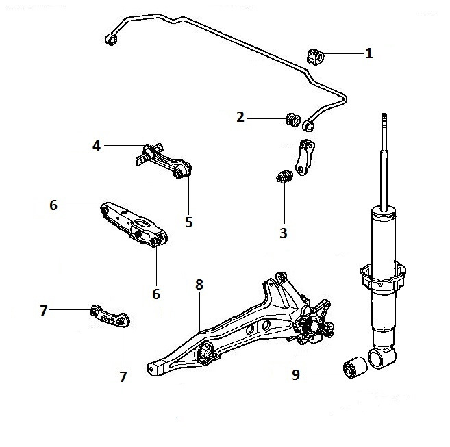 Задняя подвеска хонда аккорд 5 схема