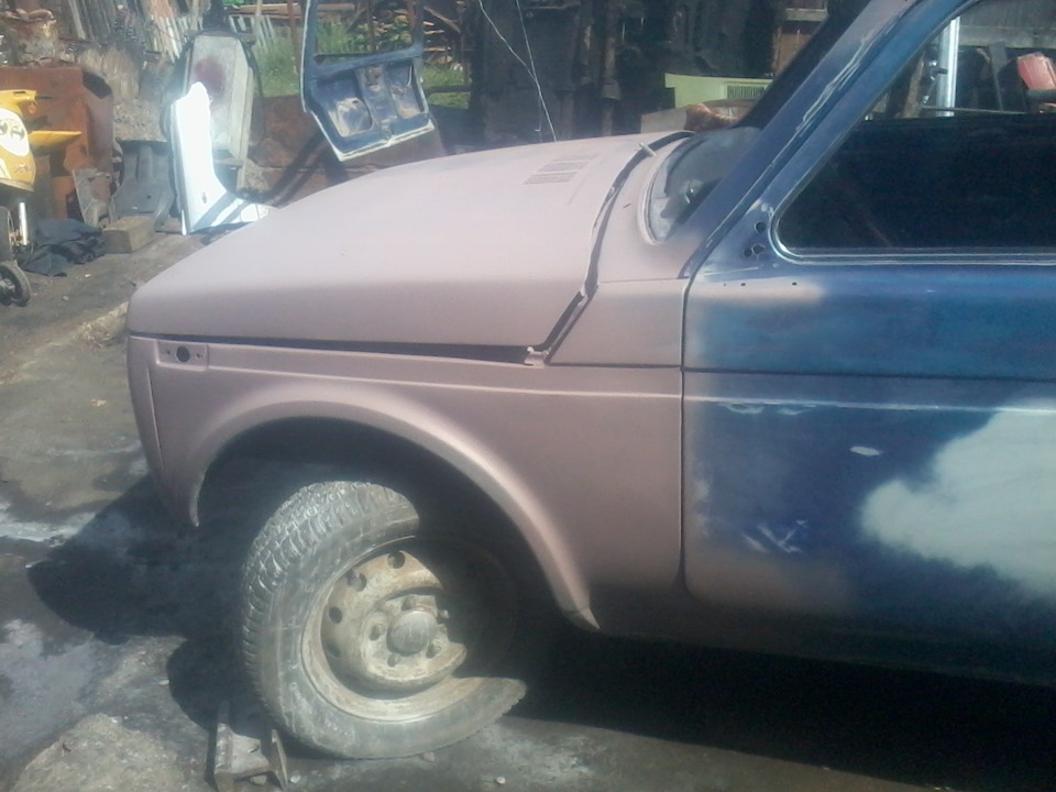 Подкрасил Нивасик — Lada 4x4 3D, 1,7 л, 1999 года | кузовной ремонт ...