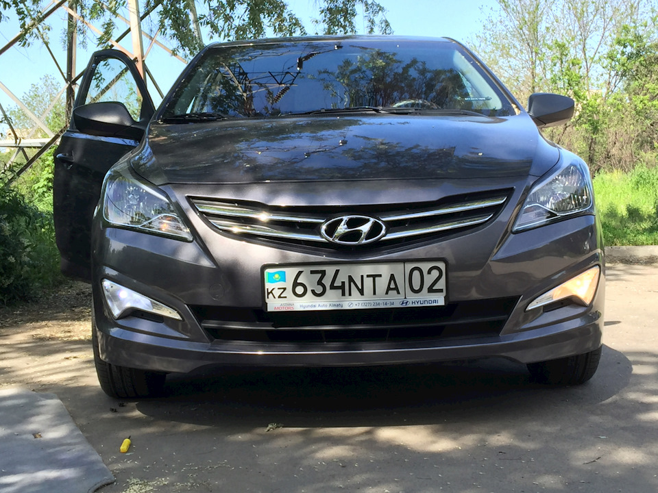 Газовые лампочки в туманки, белые ;) — Hyundai Accent (4G), 1,6 л, 2014 ...