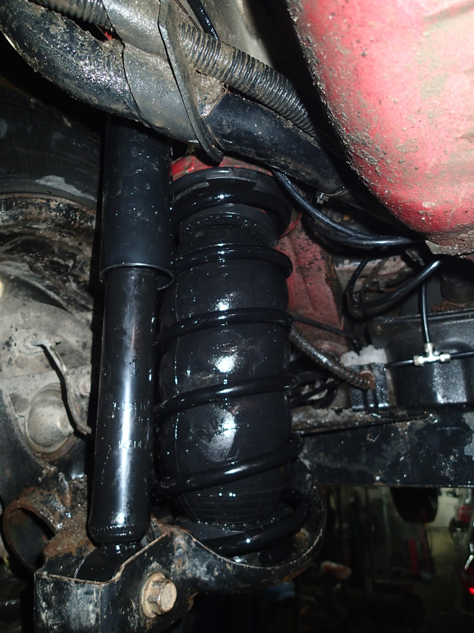 Увеличить клиренс. Часть вторая. (установка пневмобалонов) — Hyundai ...