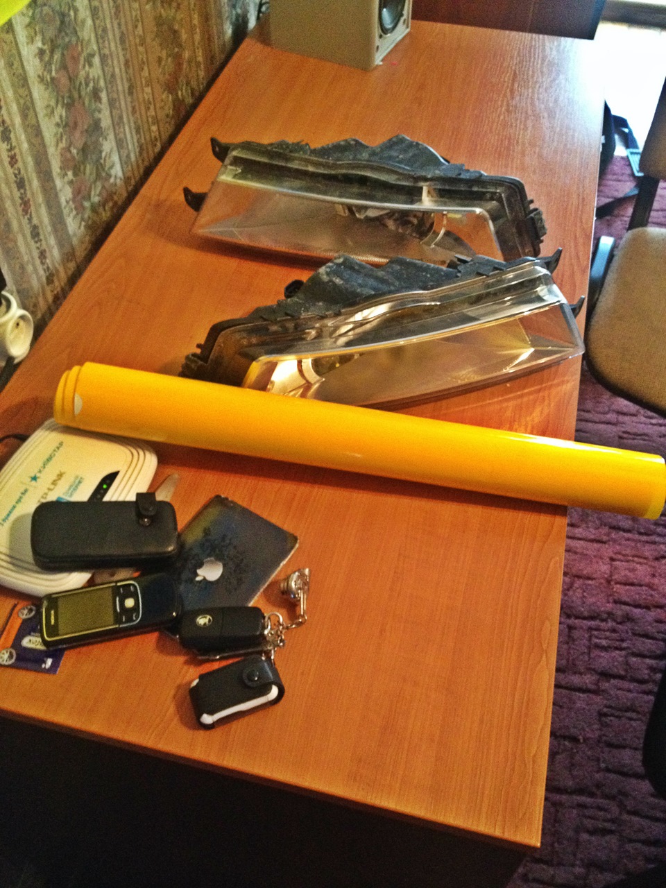 Запись#33. Бронируем противотуманки в желтую пленку — Skoda Rapid (1G ...