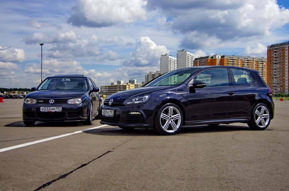 Mk4 R32 vs Mk6 R20 PhotoSession — Volkswagen Golf R Mk4, 3,2 л, 2004 ...