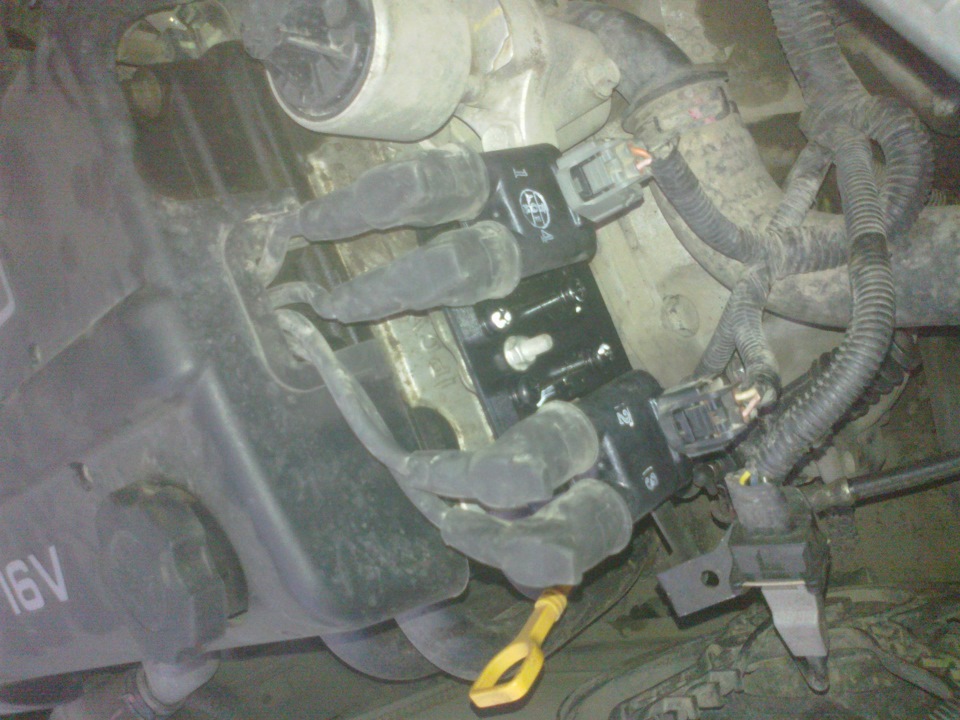 Замена модулей зажигания — Daewoo Nexia (N150), 1,6 л, 2008 года ...